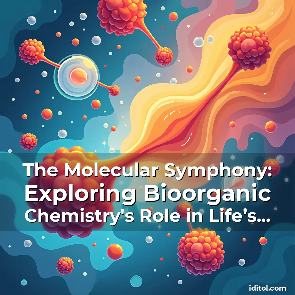 Read more about the article The Molecular Symphony: Exploring Bioorganic Chemistry’s Role in Life’s Chemical Processes